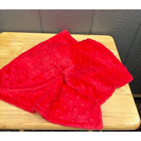 Petco Red Plush Dog Baby Lovey Blanket Heart Print Ears & Paws Squeaker Toy - Picture 7 of 9